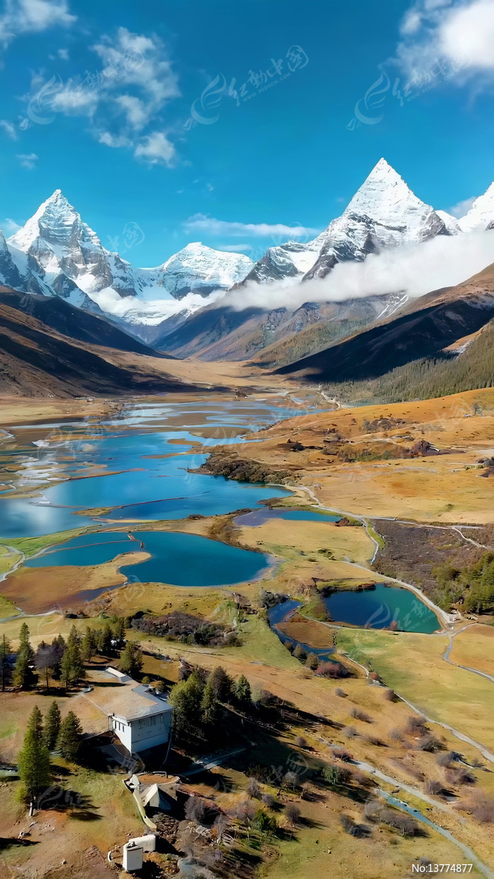 ѩɽ�µĺ������ԭ�羰