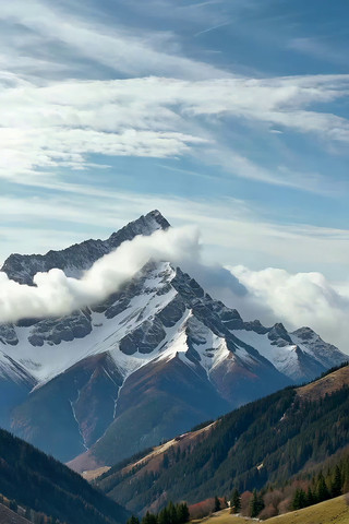 雪山云海自然风光 雪山云海自然风光
