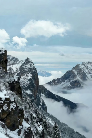 雪山云海自然风光 雪山云海自然风光