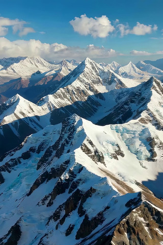 雪山自然风光航拍素材 雪山自然风光航拍素材