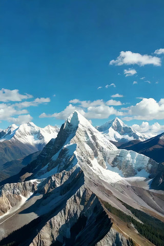 雪山自然风光全景素材 雪山自然风光全景素材