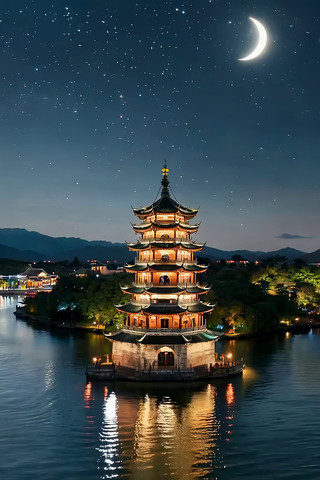 ��ҹ�º��е���ʽ��¥����