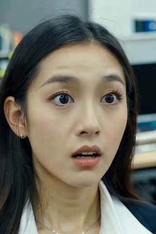 职业女性近景面部特写 职业女性近景面部特写