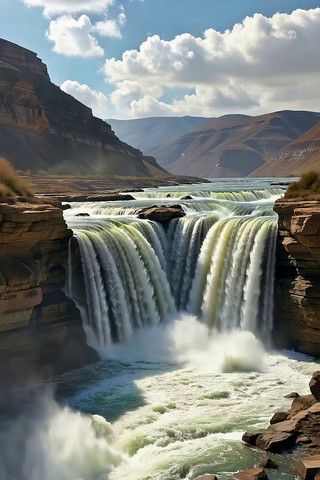 壮观瀑布自然风光 壮观瀑布自然风光