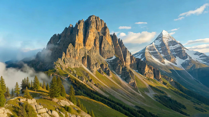 壮丽山峰自然风光全景 壮丽山峰自然风光全景