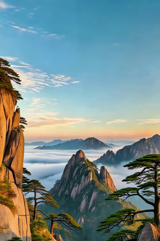 壮丽山景云海景观 壮丽山景云海景观