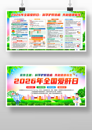 2026年全国爱肝日主题宣传展板 2026年全国爱肝日主题宣传展板