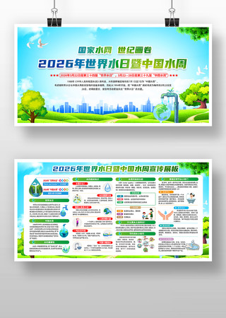 2026年中国水周宣传展板 2026年中国水周宣传展板