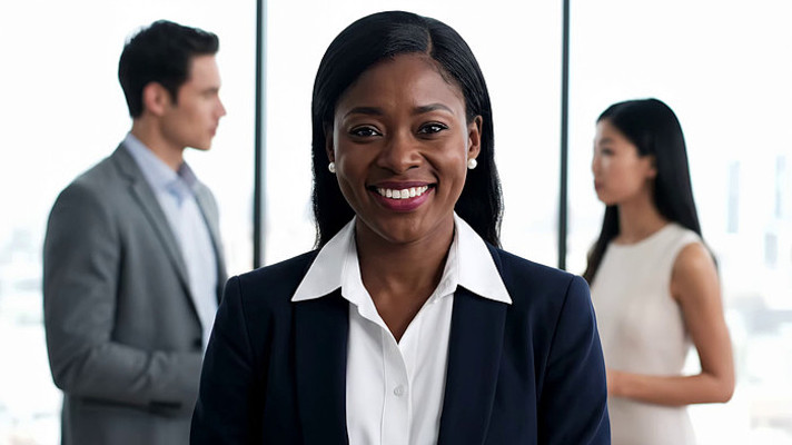 办公室内商务女性与同事 办公室内商务女性与同事