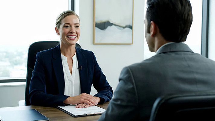 办公室内商务人士交谈场景 办公室内商务人士交谈场景