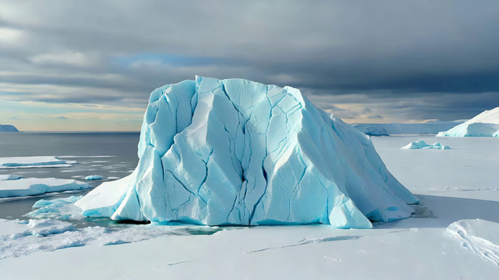 北极冰山自然景观 北极冰山自然景观