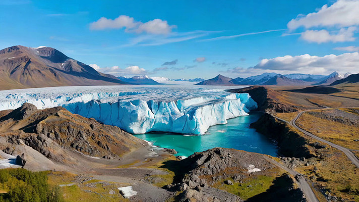 冰川自然风光全景 冰川自然风光全景
