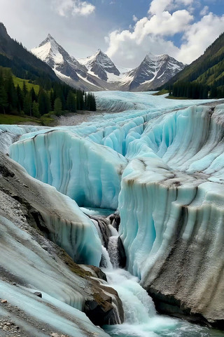 冰川自然风光视频素材 冰川自然风光视频素材