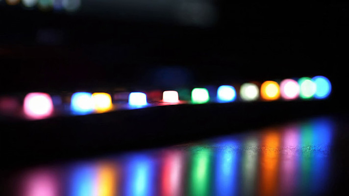 彩色灯光特写画面 彩色灯光特写画面