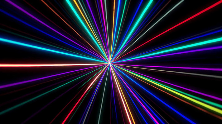 彩色光线放射效果素材 彩色光线放射效果素材