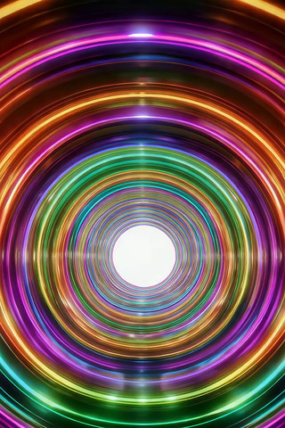 彩色环形光线背景素材 彩色环形光线背景素材