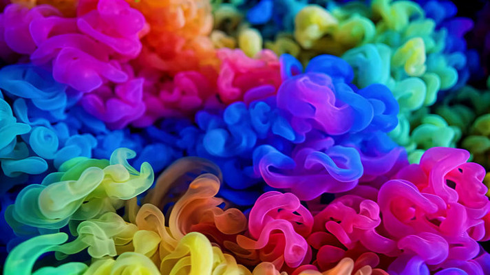 彩色墨水流体素材 彩色墨水流体素材