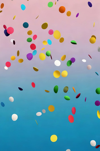 彩色纸屑飘落素材 彩色纸屑飘落素材