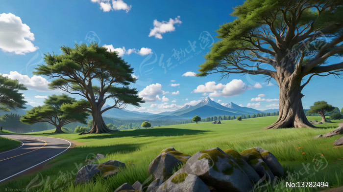 �ݵع�·�Ե���ľ�羰