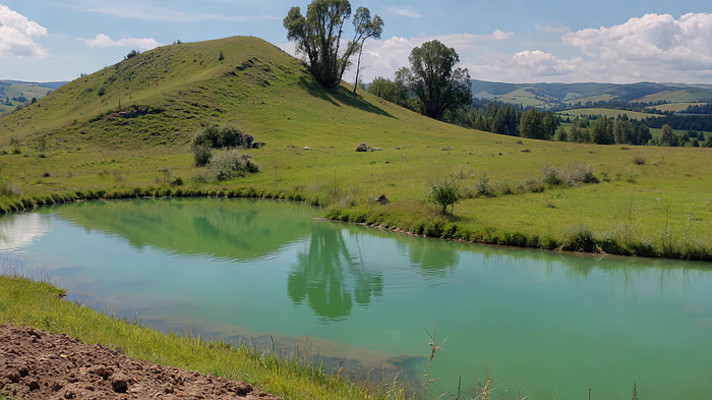 草原河流自然风光 草原河流自然风光