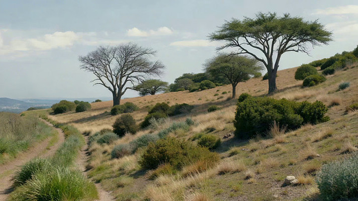 草原荒野树木自然风景 草原荒野树木自然风景