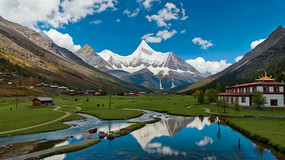 ����ѩɽ�µ���԰���