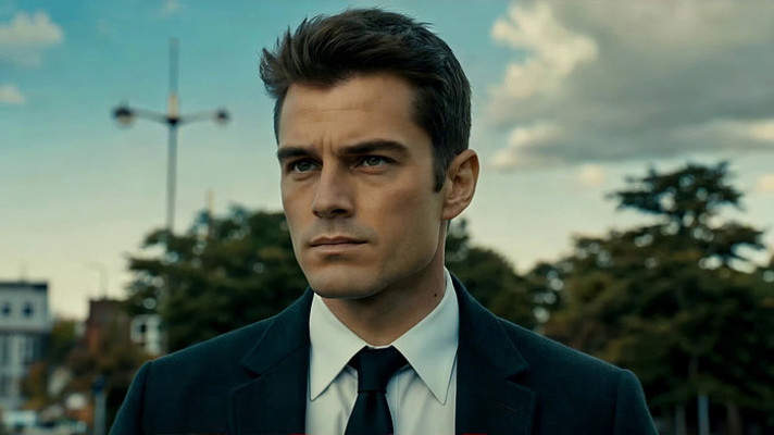 穿西装男人户外特写 穿西装男人户外特写