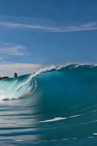大海蓝色海浪自然景观 大海蓝色海浪自然景观