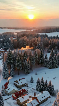 ����ɭ�ִ�ׯ���侰��