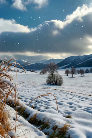 ����ѩ���еĿ���ɽ�ط��