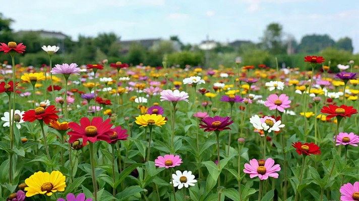 多彩花海自然景观素材 多彩花海自然景观素材