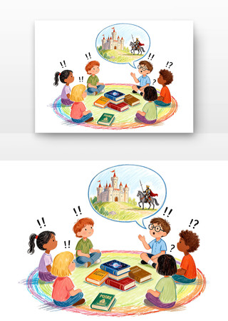 读书分享会世界读书日卡通 读书分享会世界读书日卡通