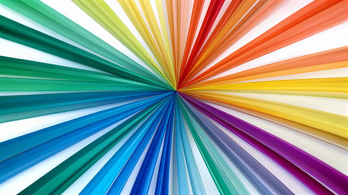 放射状彩色条纹画面 放射状彩色条纹画面