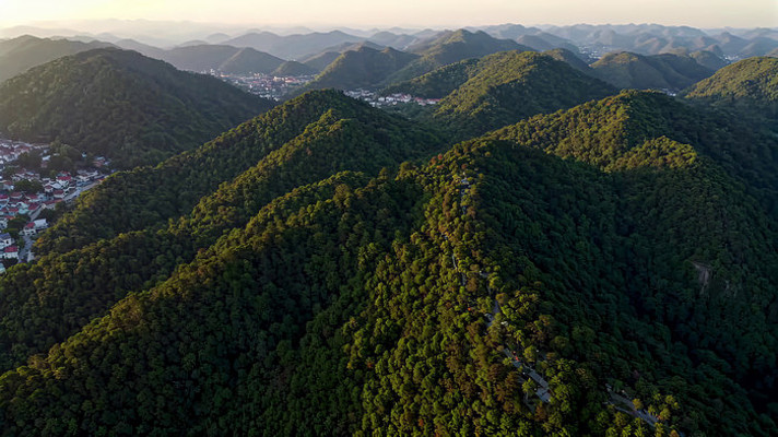 俯瞰青山绿树自然风光 俯瞰青山绿树自然风光