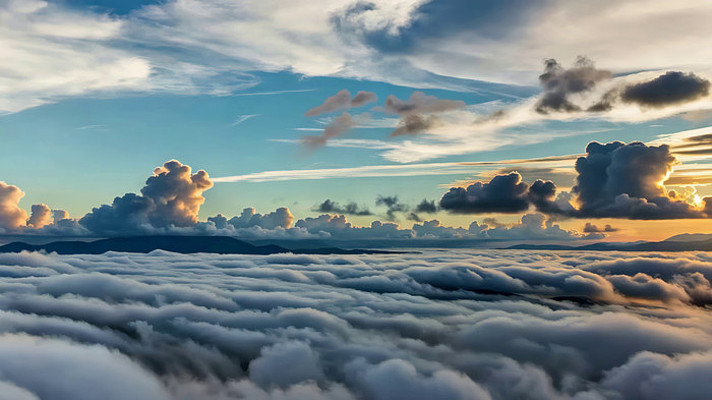 高空云海天空景观 高空云海天空景观