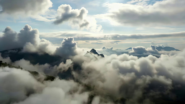 高空云海自然风光 高空云海自然风光