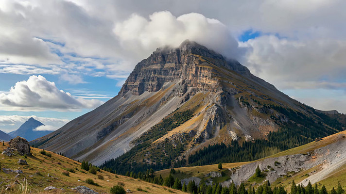 高山森林自然风光 高山森林自然风光