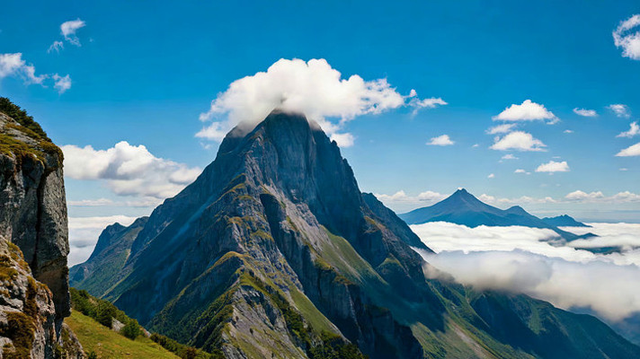 高山云海壮丽风景 高山云海壮丽风景