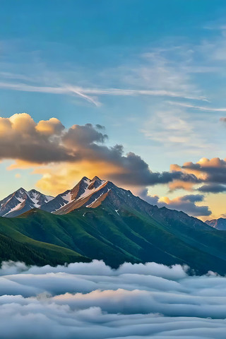 高山云海自然风光 高山云海自然风光