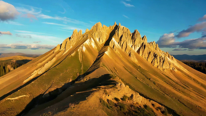 高山自然风光航拍素材 高山自然风光航拍素材