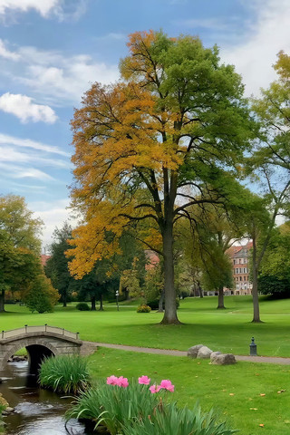 公园秋色风景 公园秋色风景