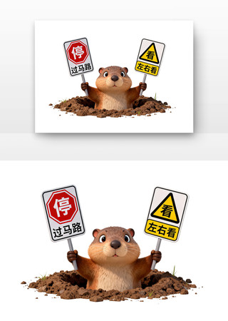 过马路左右看交通安全卡通 过马路左右看交通安全卡通