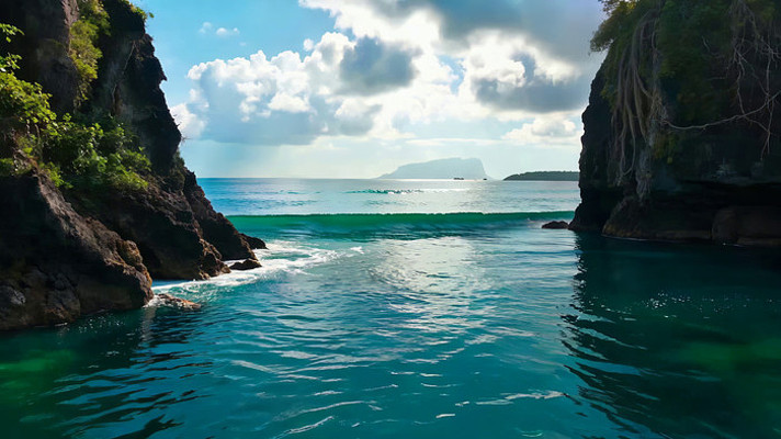 ��������ʯ�뺣ˮ�羰