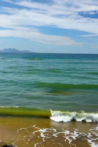 海边海浪沙滩自然风光 海边海浪沙滩自然风光