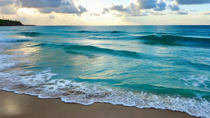 海边海浪自然风光 海边海浪自然风光