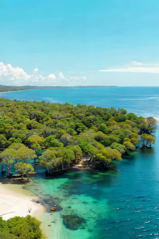 海边红树林自然风光航拍素材 海边红树林自然风光航拍素材