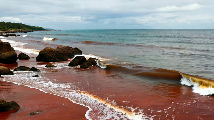 海边礁石海浪实拍景象 海边礁石海浪实拍景象