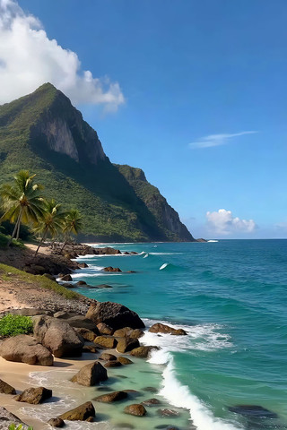 海边山景自然风光 海边山景自然风光