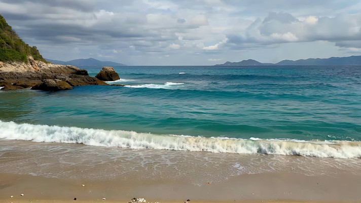 海边沙滩海浪自然风光 海边沙滩海浪自然风光