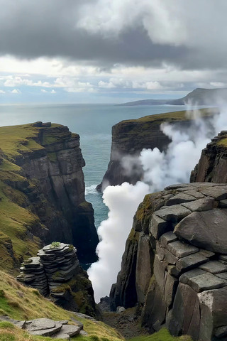 海边悬崖自然风光 海边悬崖自然风光